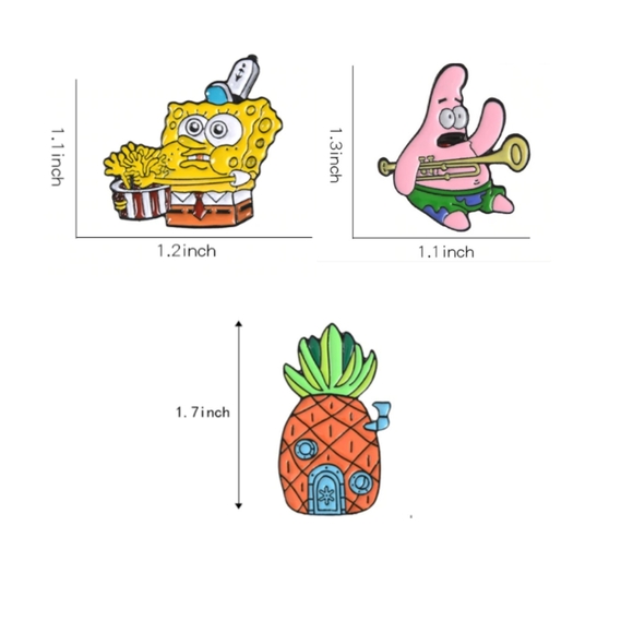 SpongeBob SquarePants Pin Set - Picture 3 of 3